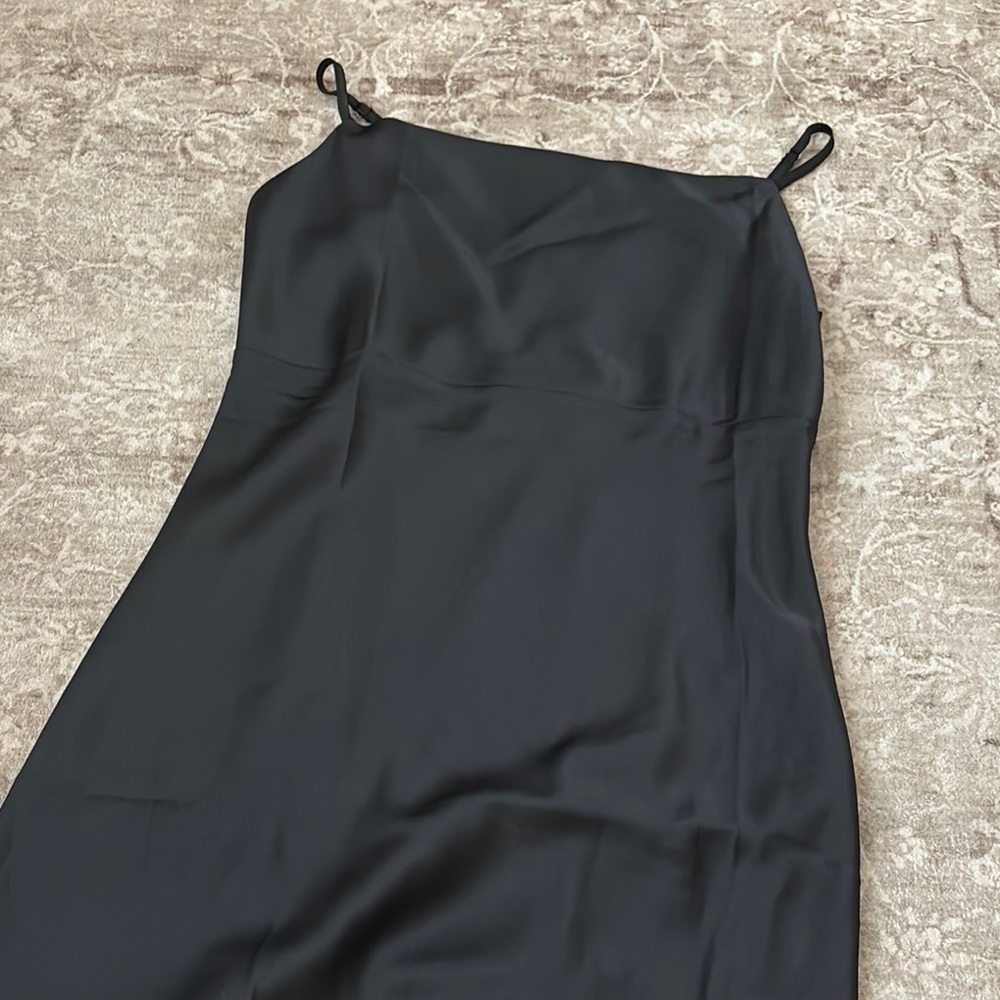 Elegant Black silk Dress